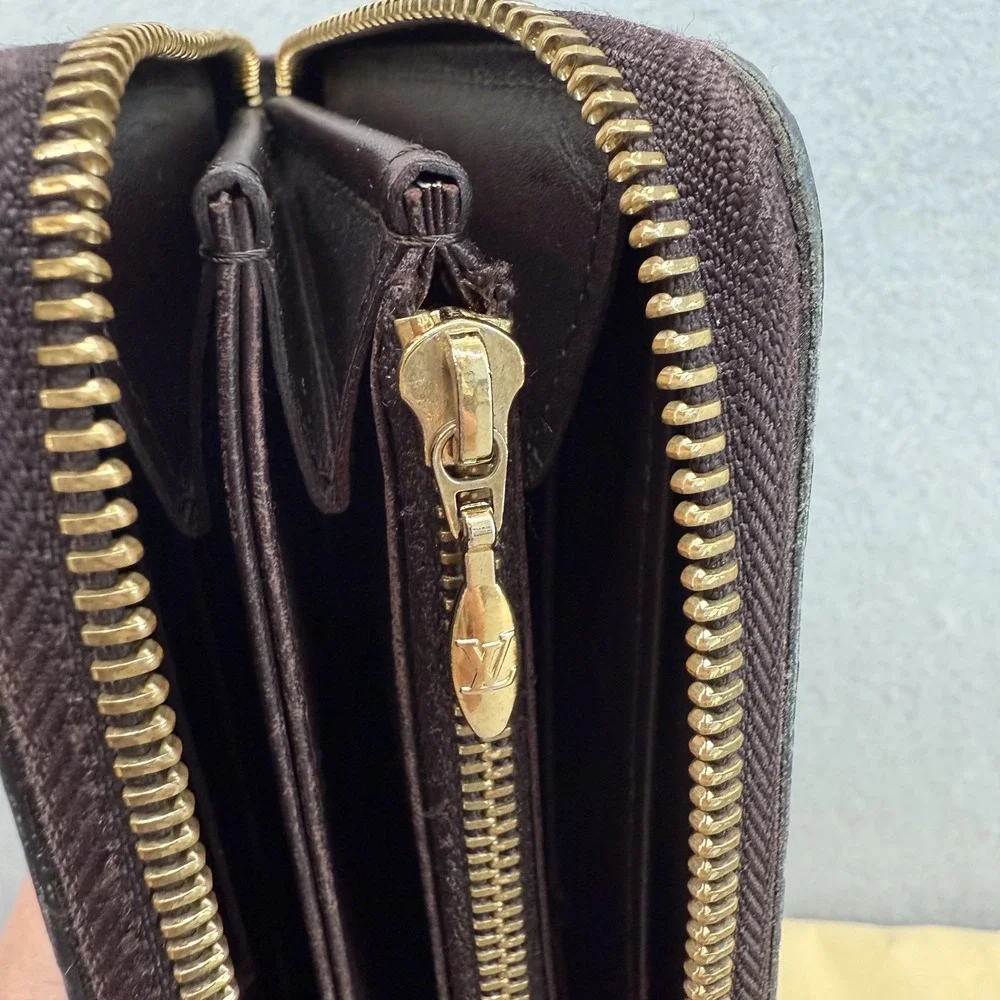 Louis Vuitton Zippy Wallet Monogram Vernis Amarante Purple Patent Box Set EUC - Picture 14 of 16